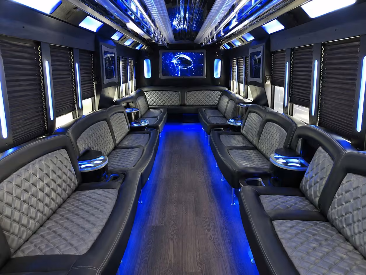 austin party bus interior