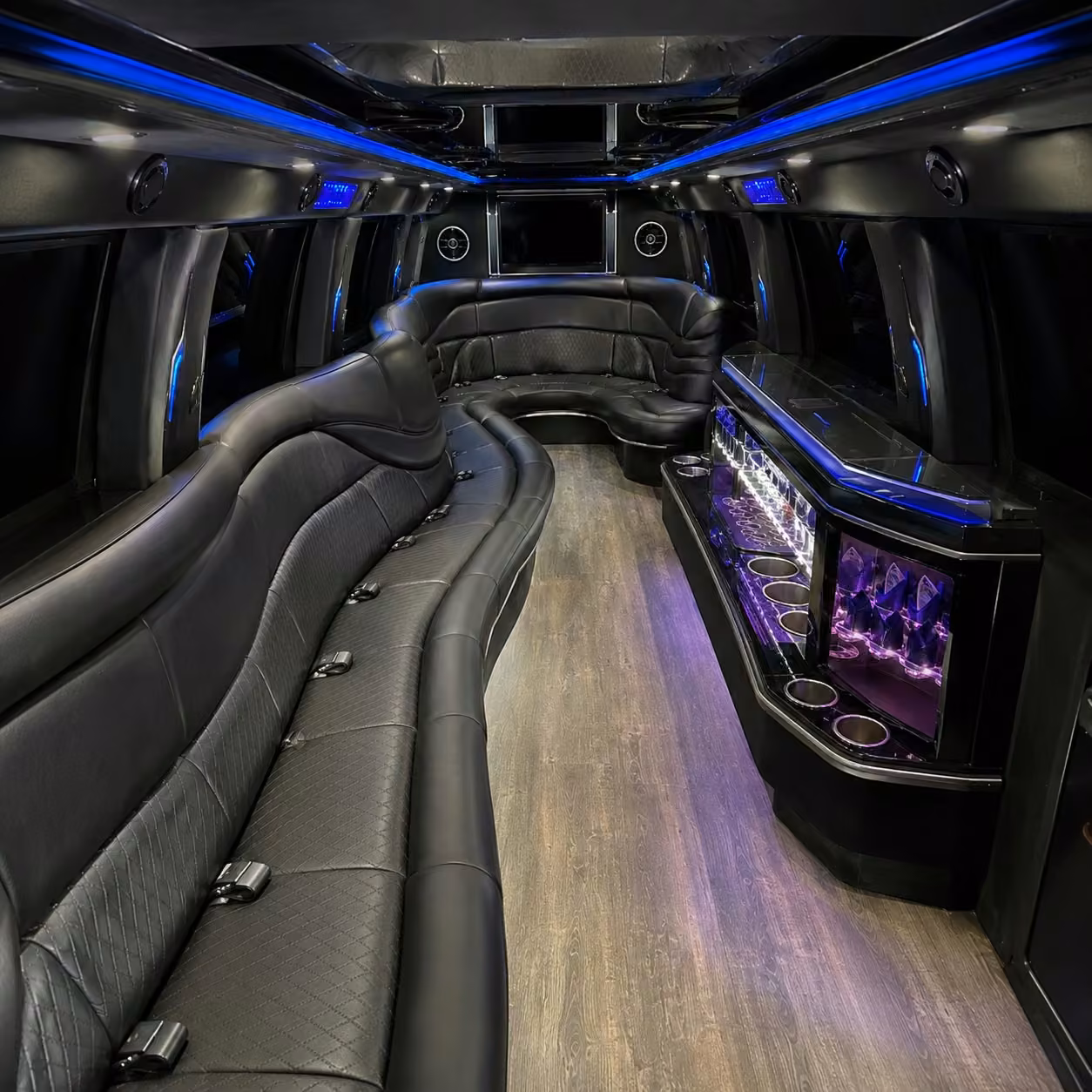 hummer limo inside